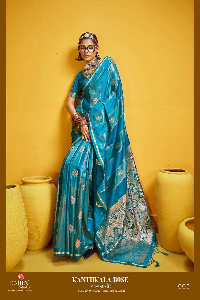 Rajtex Kanthkala Rose Saree Wholesale Catalogue