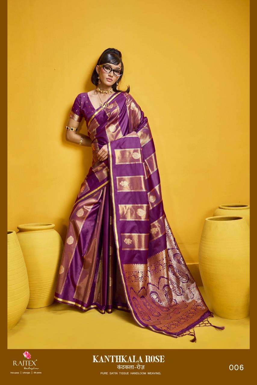 Rajtex Kanthkala Rose Saree Wholesale Catalogue