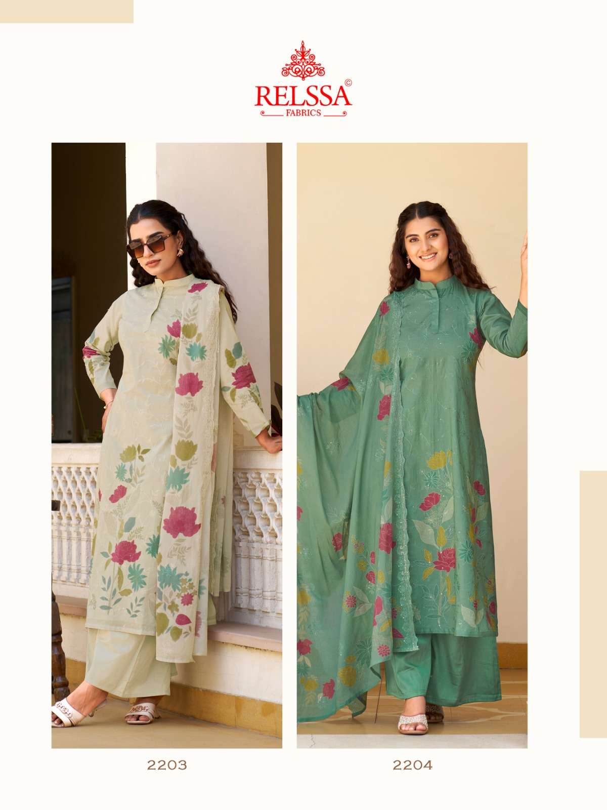 Relssa Archana Vol 22 Superior Cotton Embroidered Dress Material - Amrah Wholesale