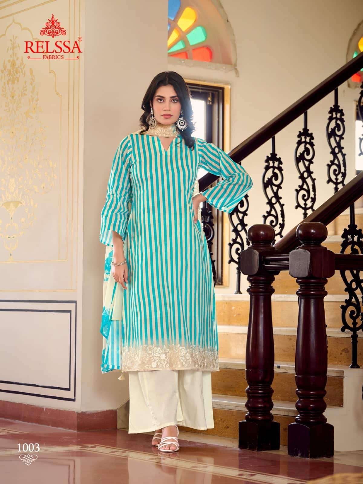 Relssa Fabrics Khush Pure Giza Satin Digital Printed Dress Material - Amrah Wholesale