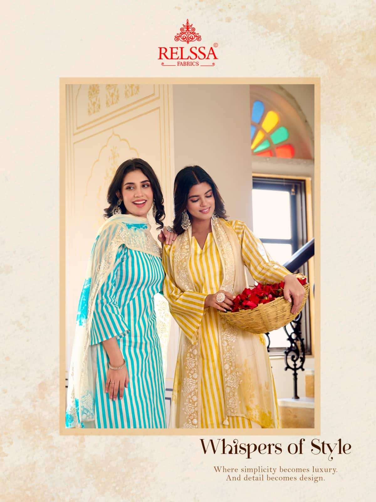 Relssa Fabrics Khush Pure Giza Satin Digital Printed Dress Material - Amrah Wholesale