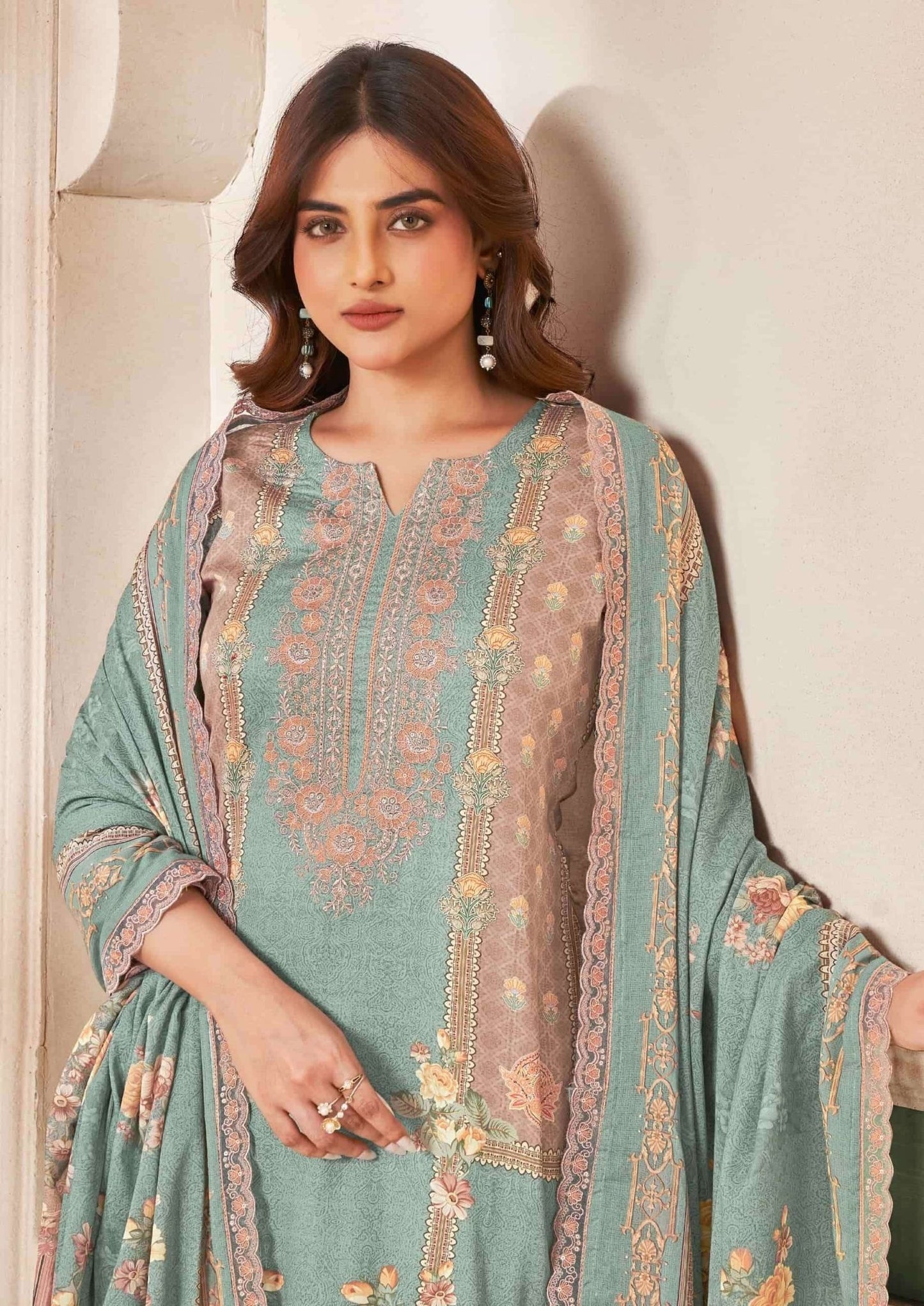 Relssa Fabrics Ombre Vol 2 Premium Giza Satin Dress Material - Amrah Wholesale