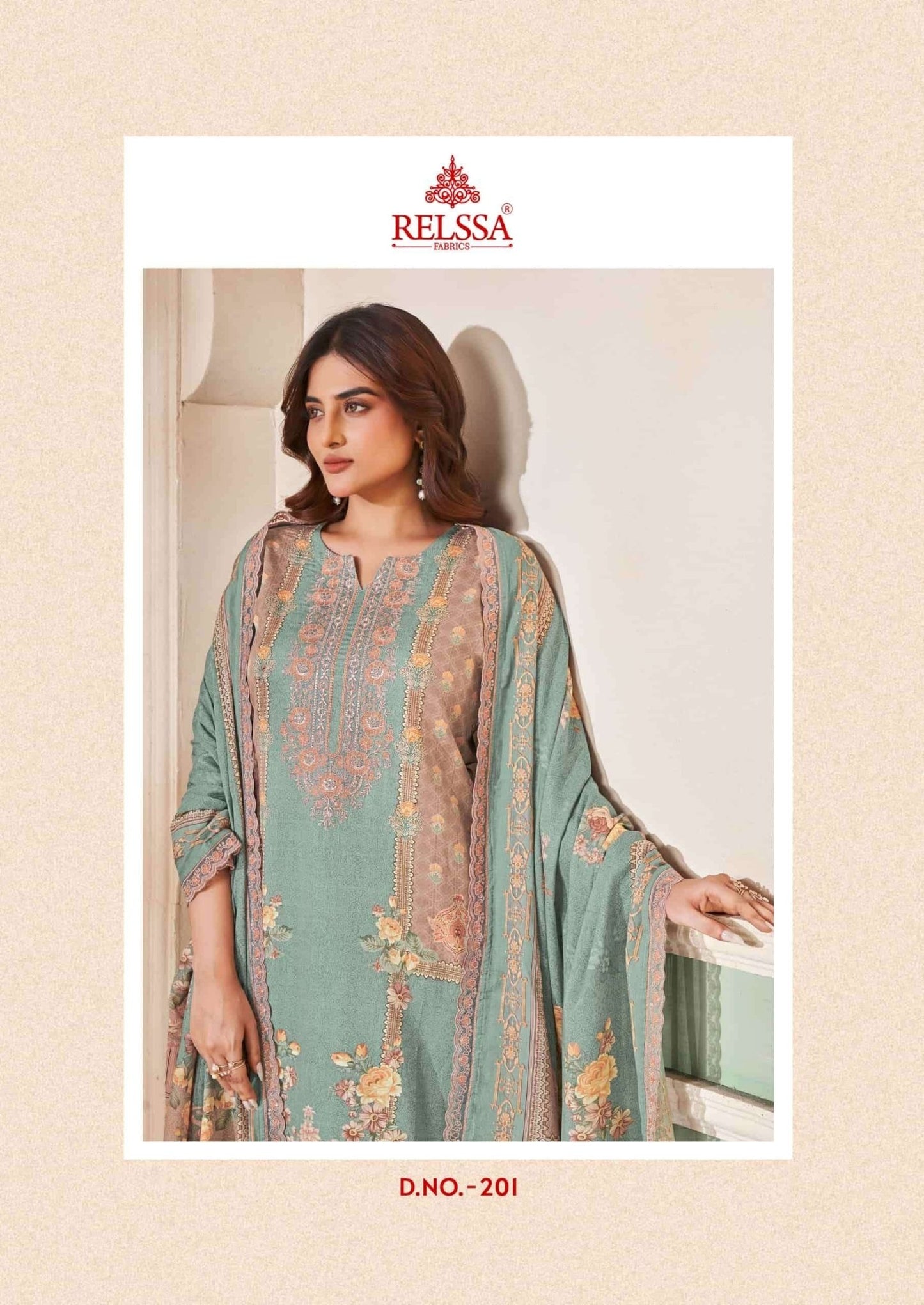 Relssa Fabrics Ombre Vol 2 Premium Giza Satin Dress Material - Amrah Wholesale