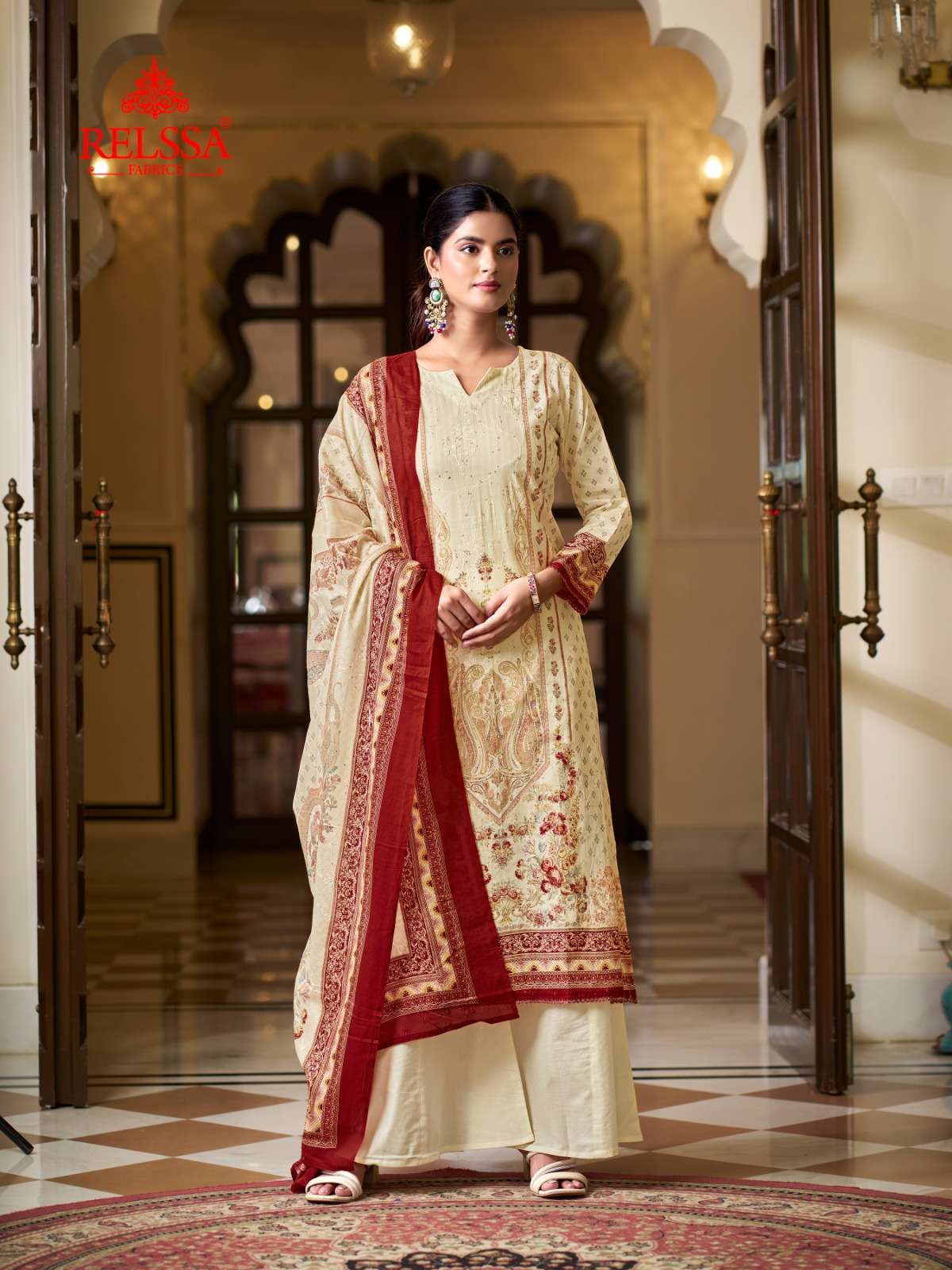 Relssa Falak Vol 18 Superior Cotton Embroidered Dress Material