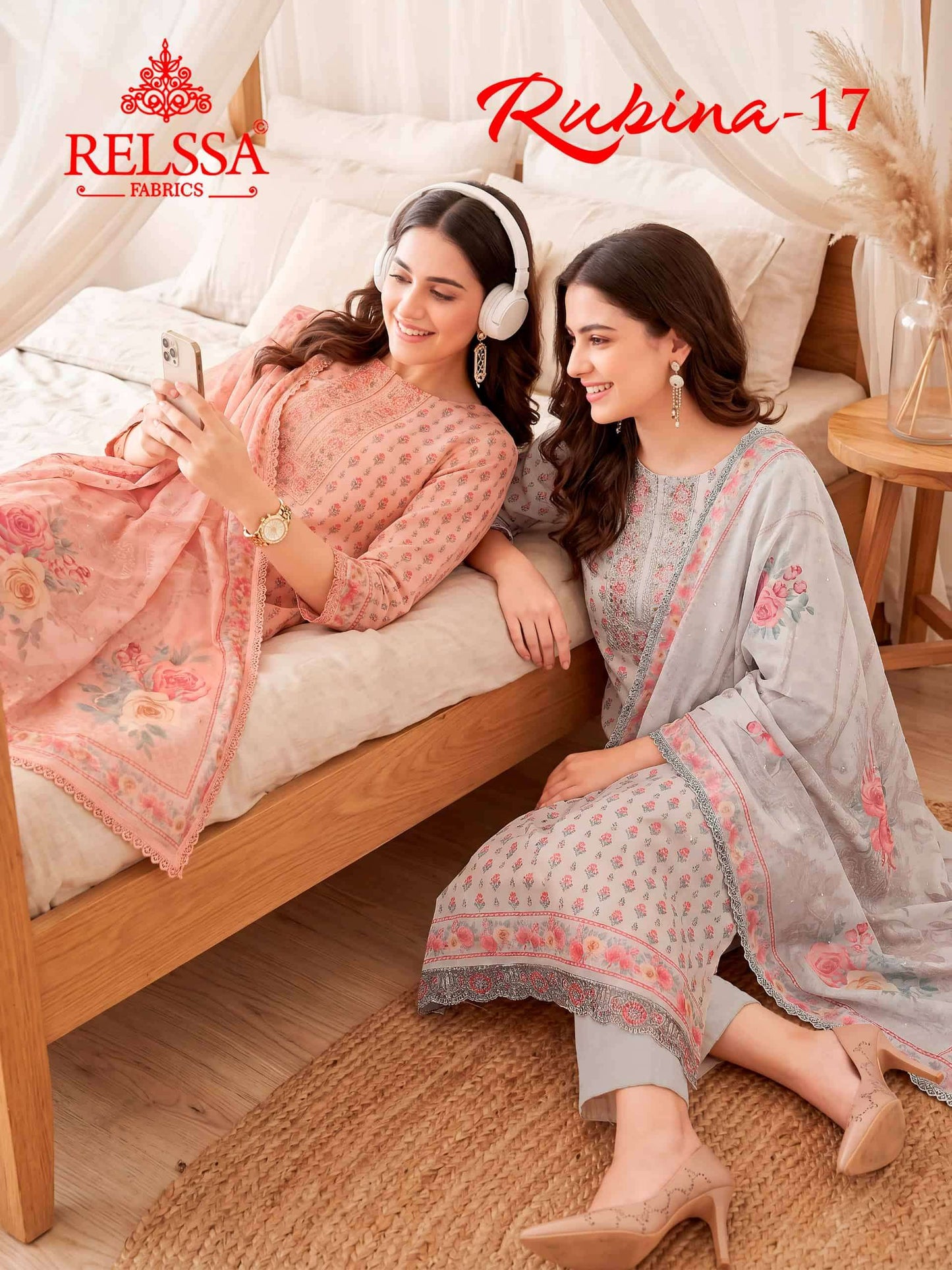 Relssa Fabrics Rubina Vol 17 Superior Cotton Dress Material