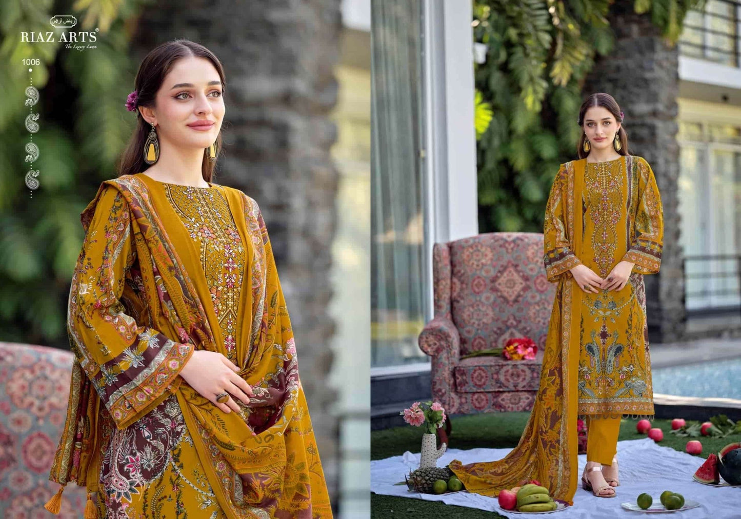 Riaz Arts Musafir Vol 44 Pure Cotton Dress Material - Amrah Wholesale