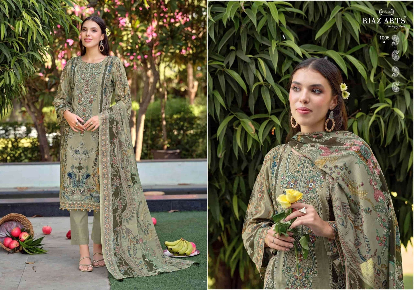 Riaz Arts Musafir Vol 44 Pure Cotton Dress Material - Amrah Wholesale