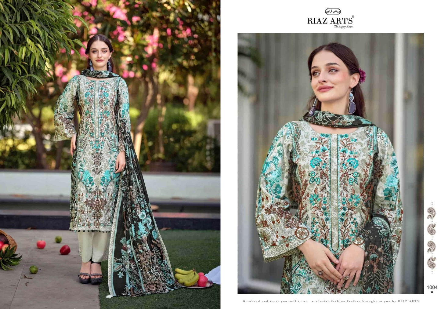 Riaz Arts Musafir Vol 44 Pure Cotton Dress Material - Amrah Wholesale