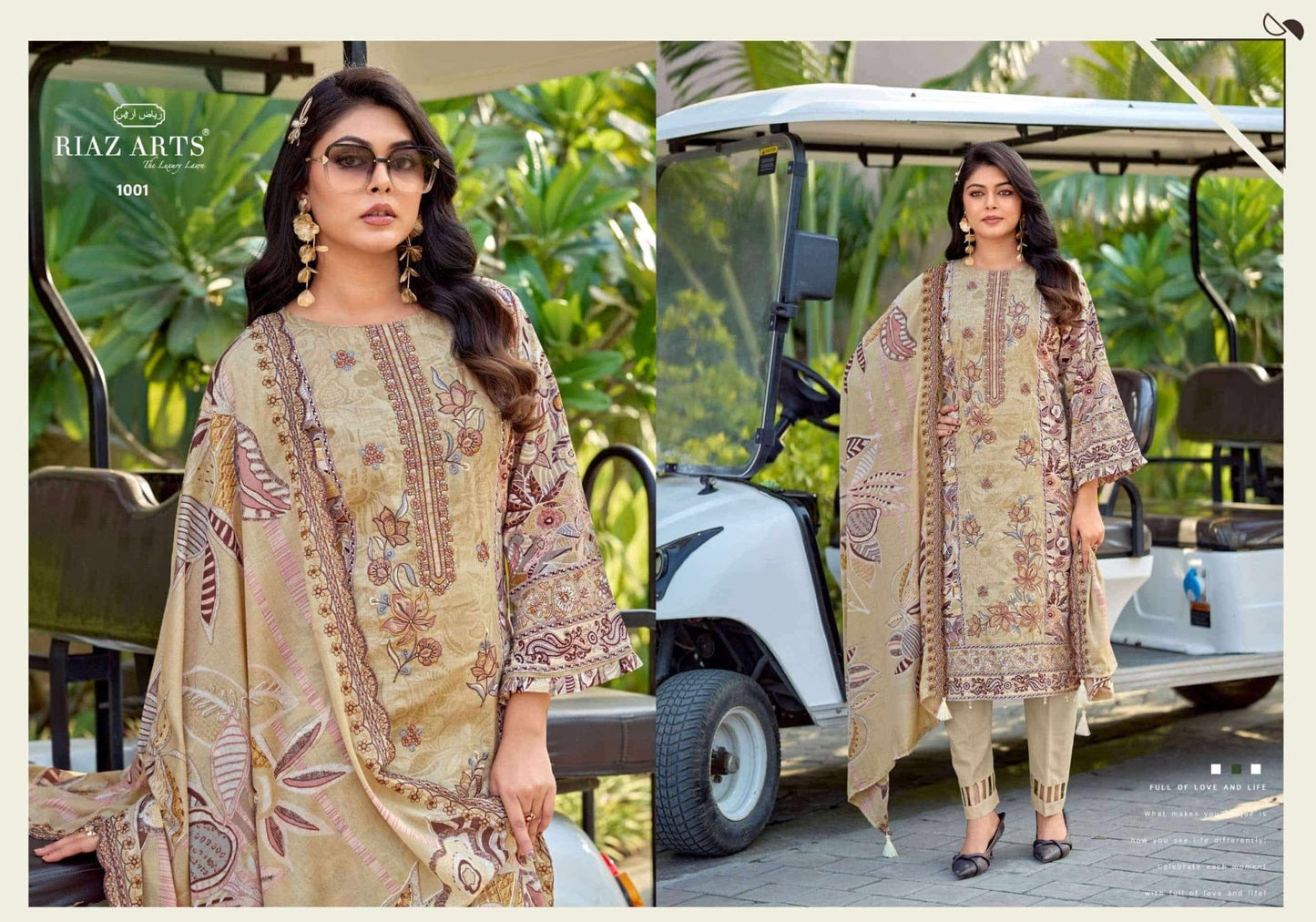Riaz Arts Nawazish Vol 3 Lawn Cotton Heavy Embroidered Pakistani Suit - Amrah Wholesale