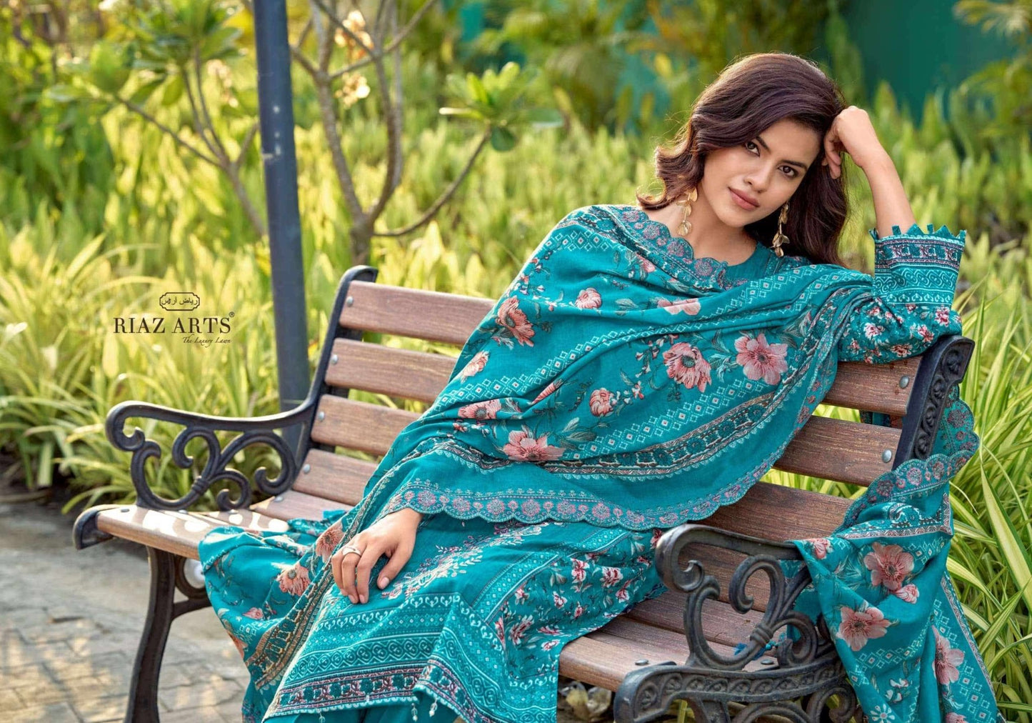 Riaz Arts Nawazish Vol 3 Lawn Cotton Heavy Embroidered Pakistani Suit - Amrah Wholesale