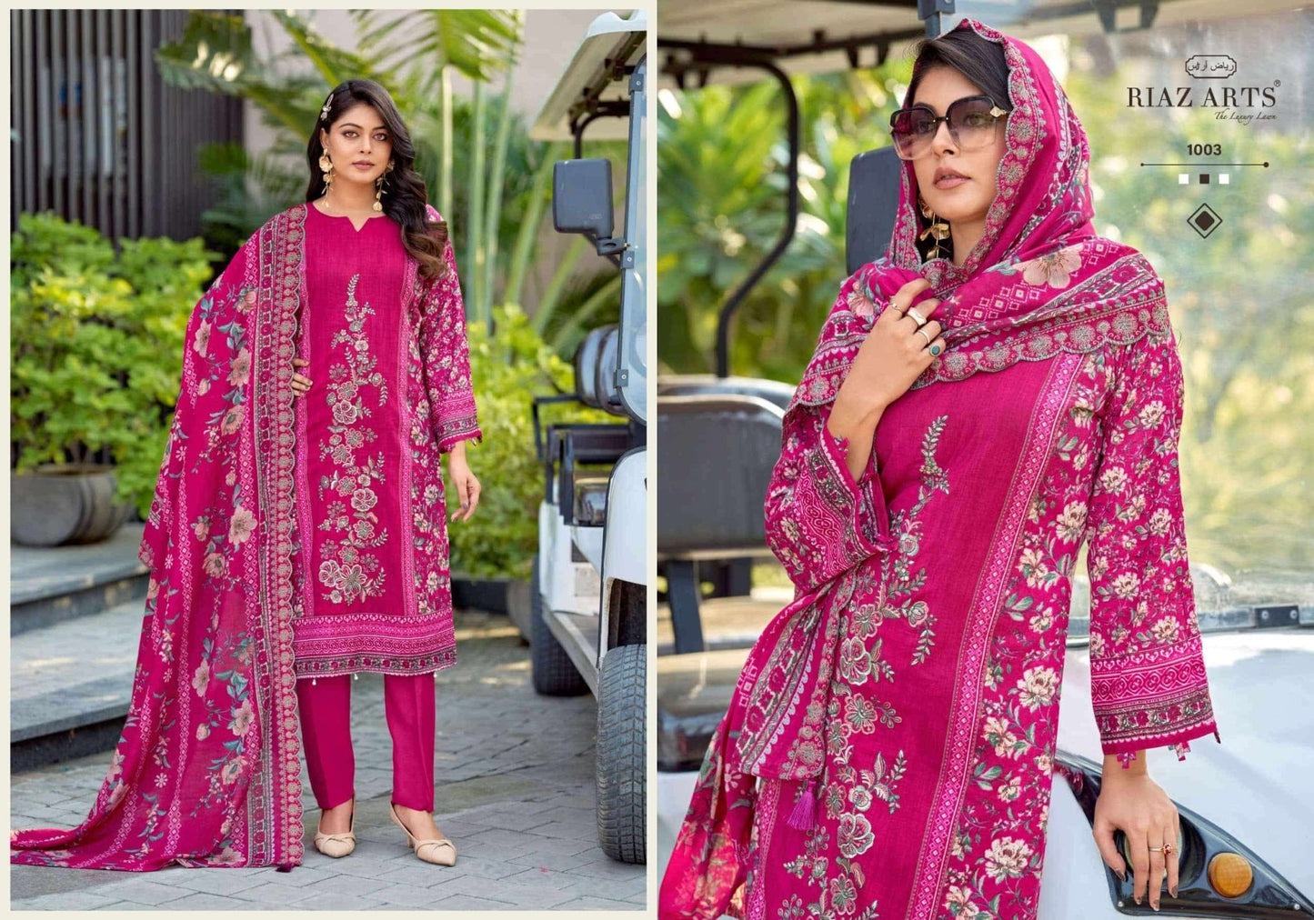 Riaz Arts Nawazish Vol 3 Lawn Cotton Heavy Embroidered Pakistani Suit - Amrah Wholesale