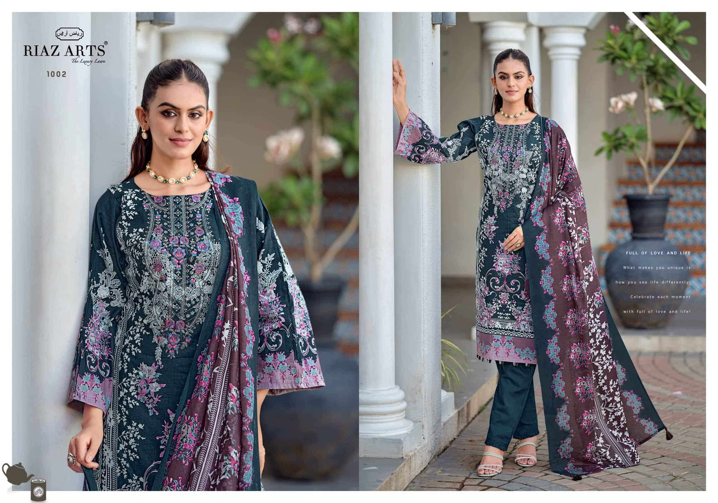 Riaz Arts Nayra Vol 43 Pure Cotton Dress Material