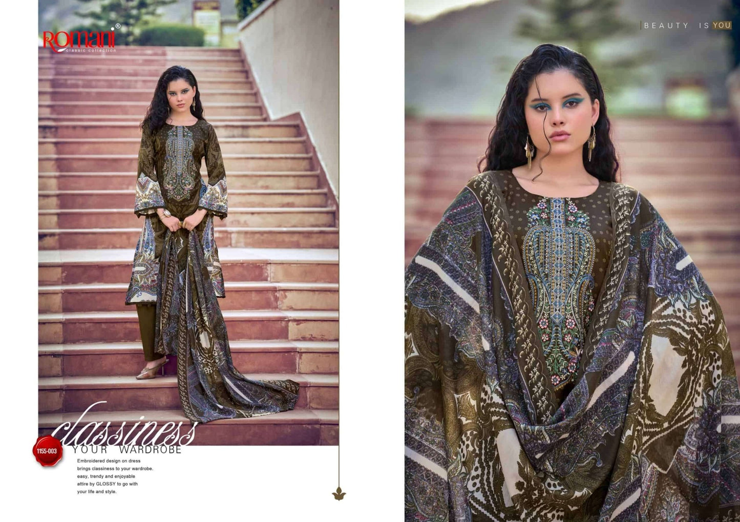 Romani Needle Wonder Vol 14 Premium Soft Cotton Dress Material - Amrah Wholesale