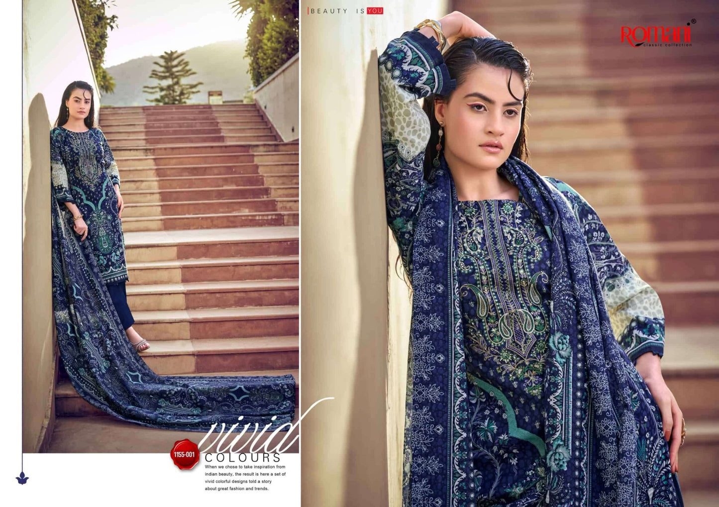 Romani Needle Wonder Vol 14 Premium Soft Cotton Dress Material - Amrah Wholesale