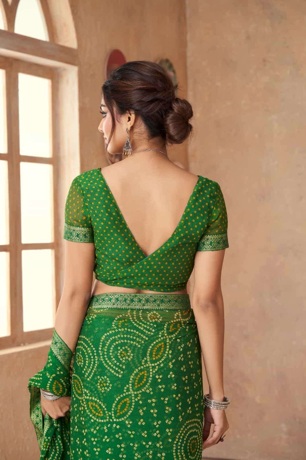 Ruchi Saree Simayaa Vol 18 Chiffon Bandhani Saree