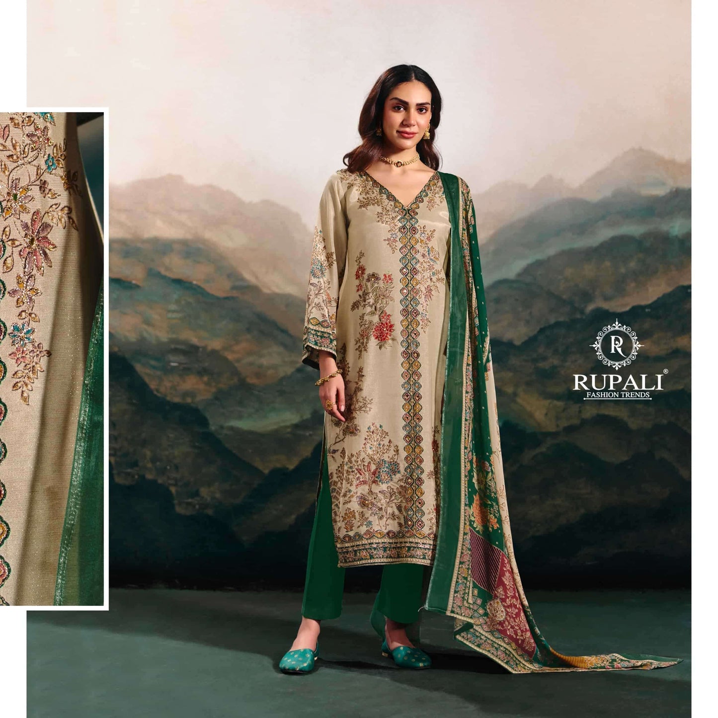 Rupali Fashion The Summer Princess Vol 3 Viscose Muslin Dress Material - Amrah Wholesale