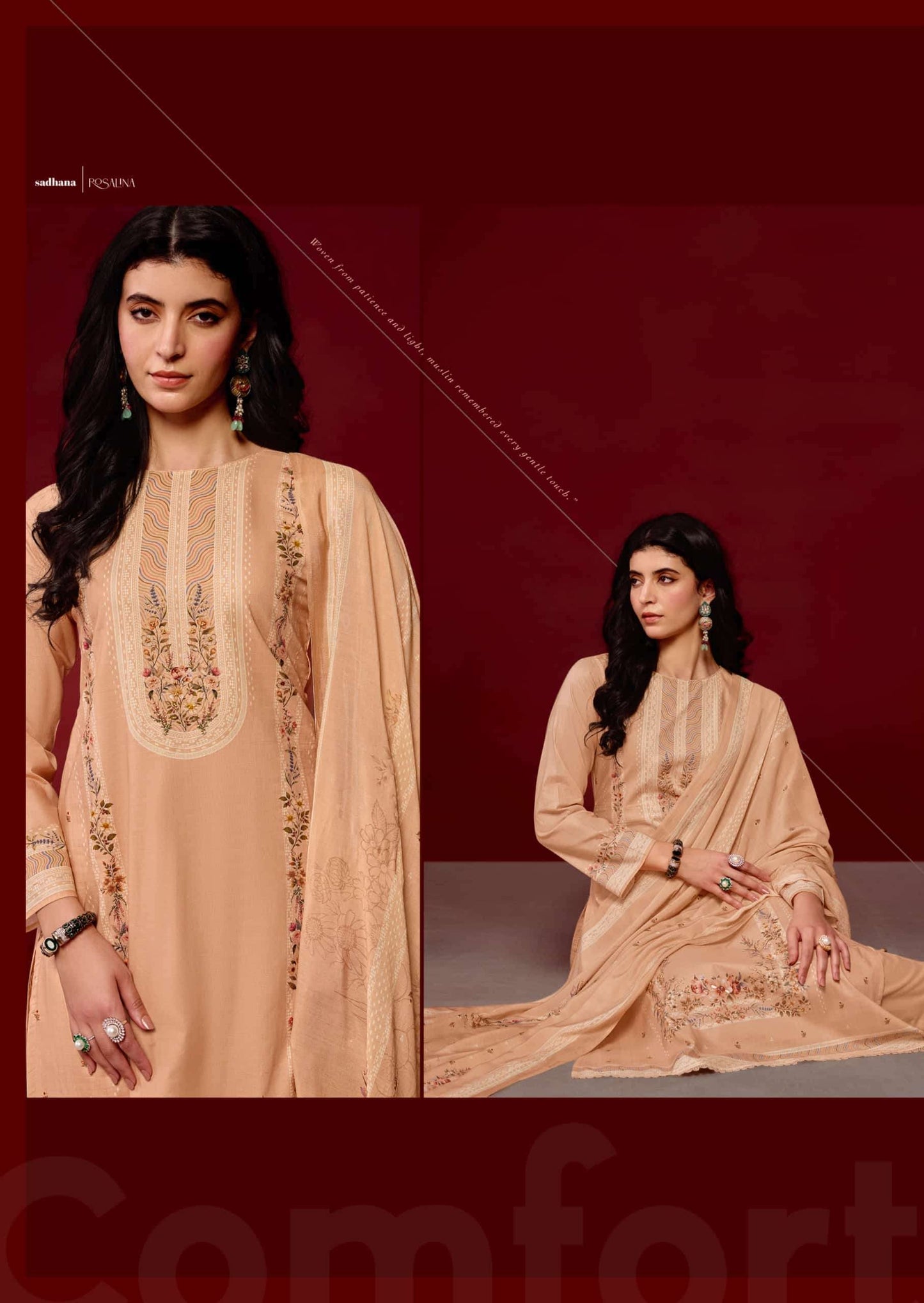 Sadhana Fashion Rosalina Milanz Cotton Dress Material - Amrah Wholesale