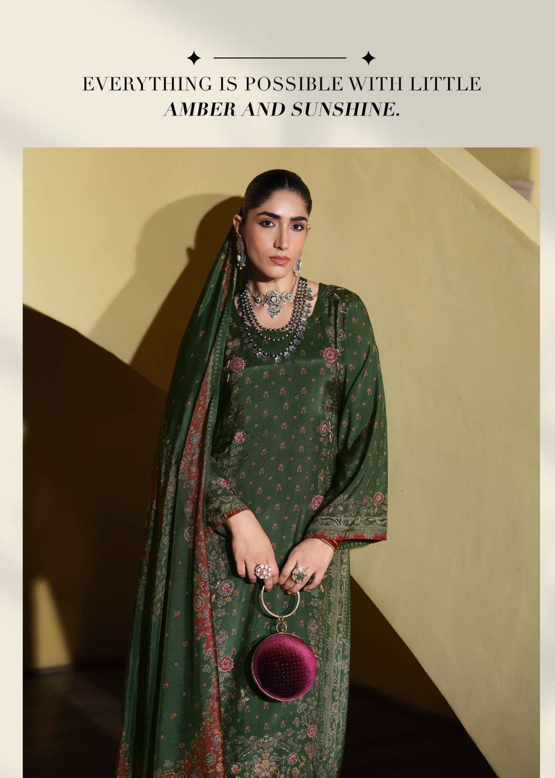 Sanaz Naqsh Viscose Muslin Designer Dress Material - Amrah Wholesale