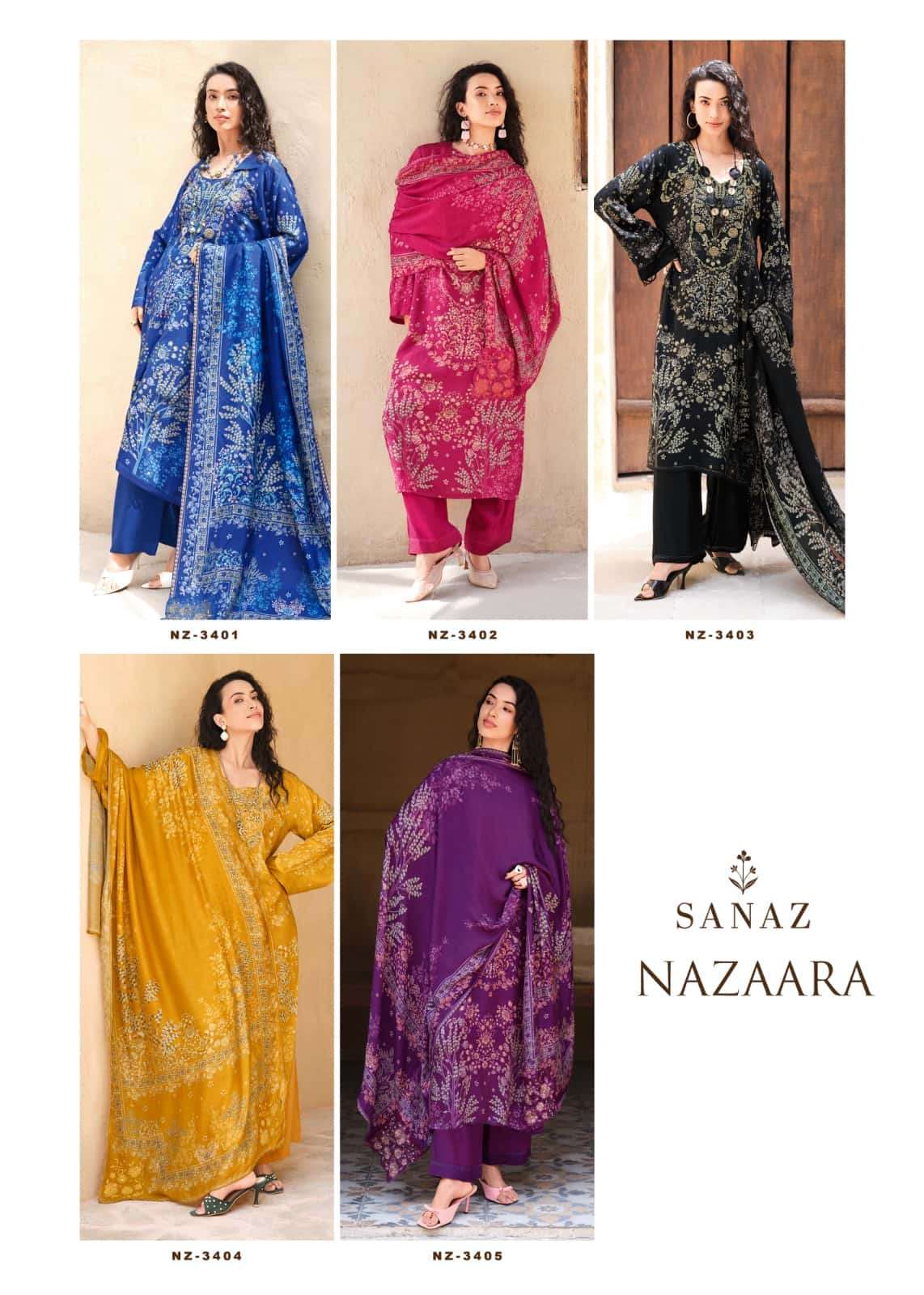 Sanaz Nazaara Viscose Muslin Dress Material