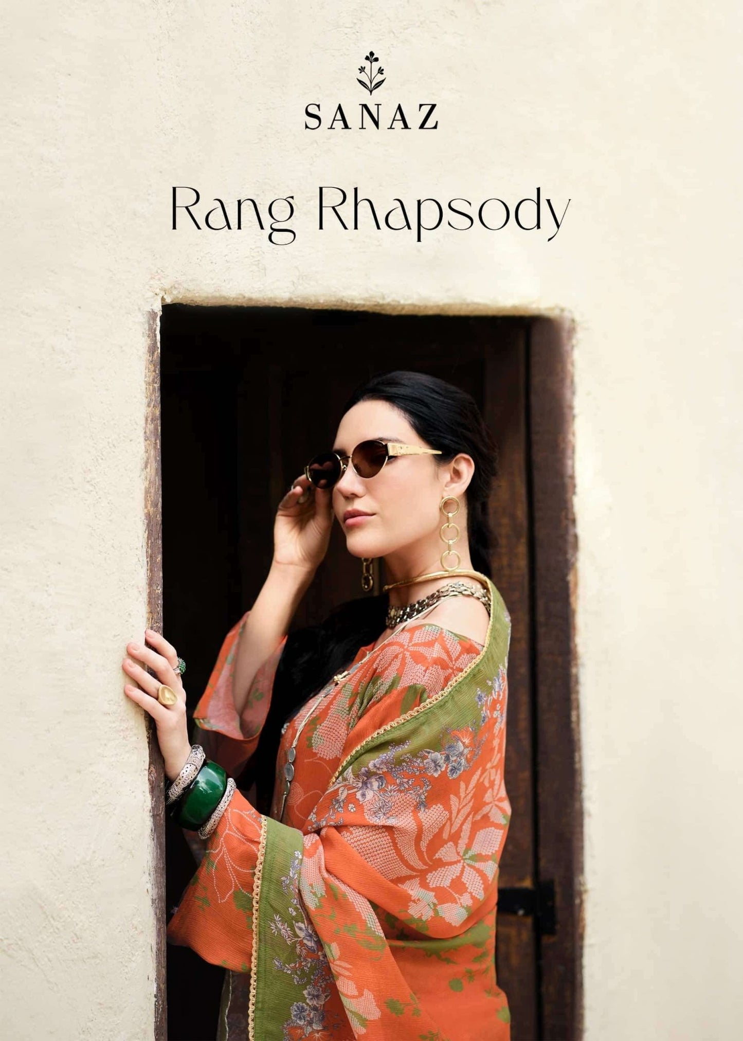 Sanaz Rang Rhapsody Viscose Chinon Dress Material - Amrah Wholesale