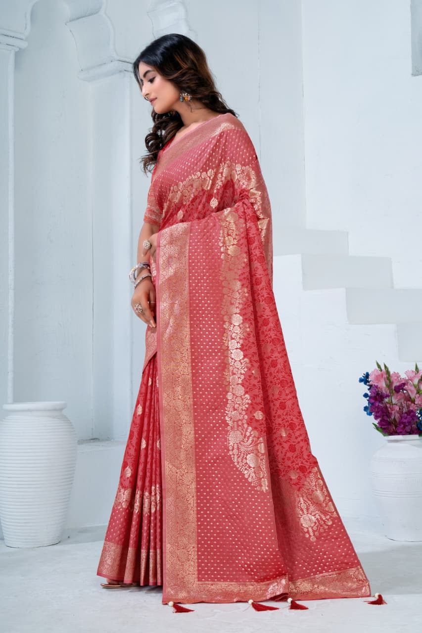 Sf Silk Vol 9 Banarasi Silk Jacquard Saree