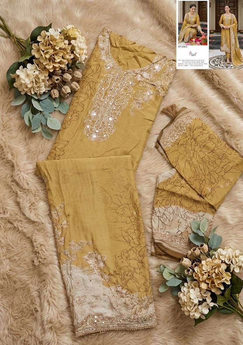 Shree Fab KT - 338 Pakistani Suit Wholesale Catalogue - Amrah Wholesale