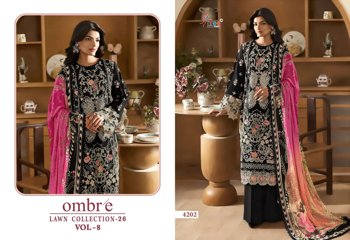 Shree Fab Ombre Lawn Collection Vol - 08 - Amrah Wholesale