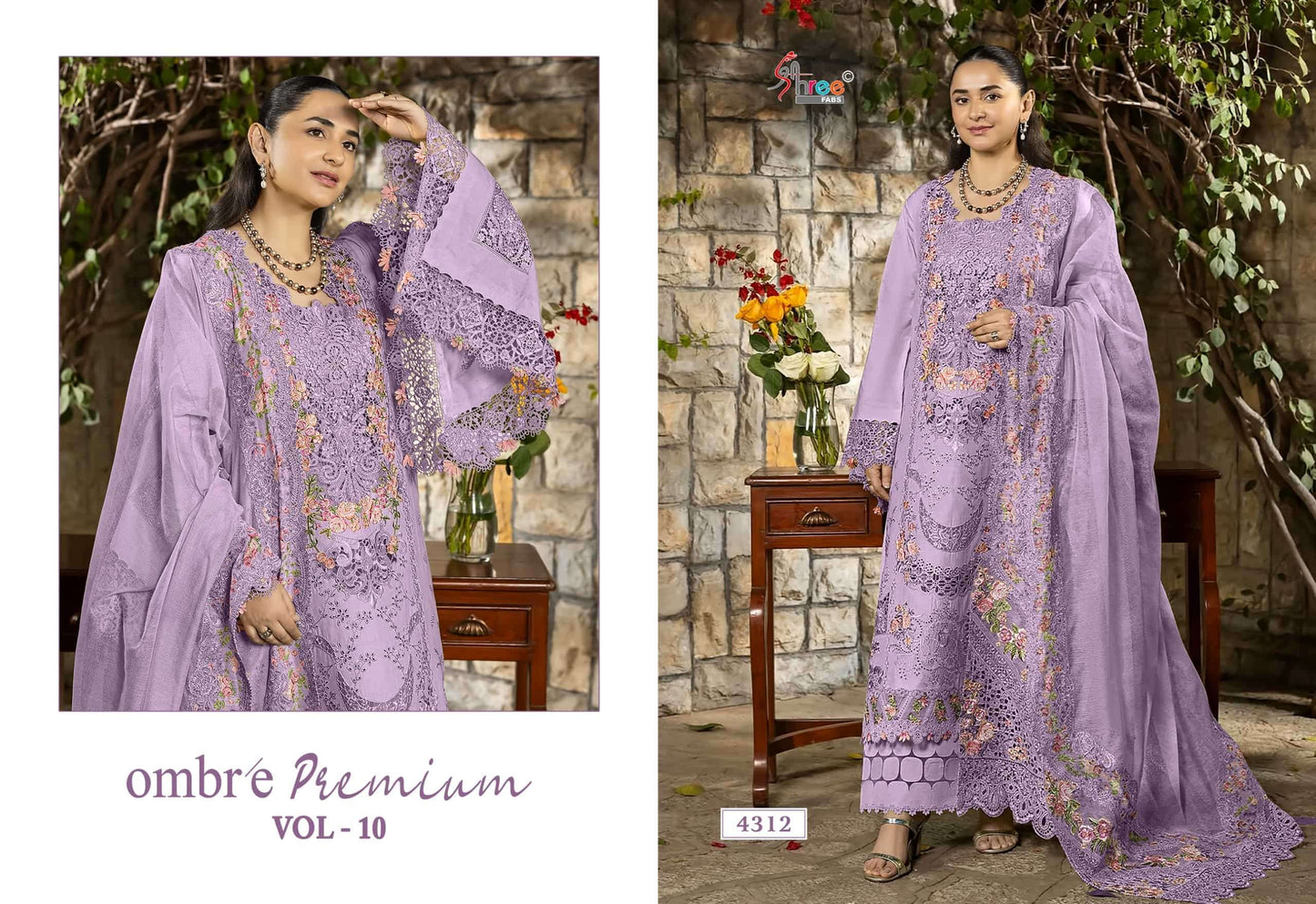 SHREE FAB OMBRE PREMIUM VOL-10 Cotton Pakistani Suit Wholesale Surat India