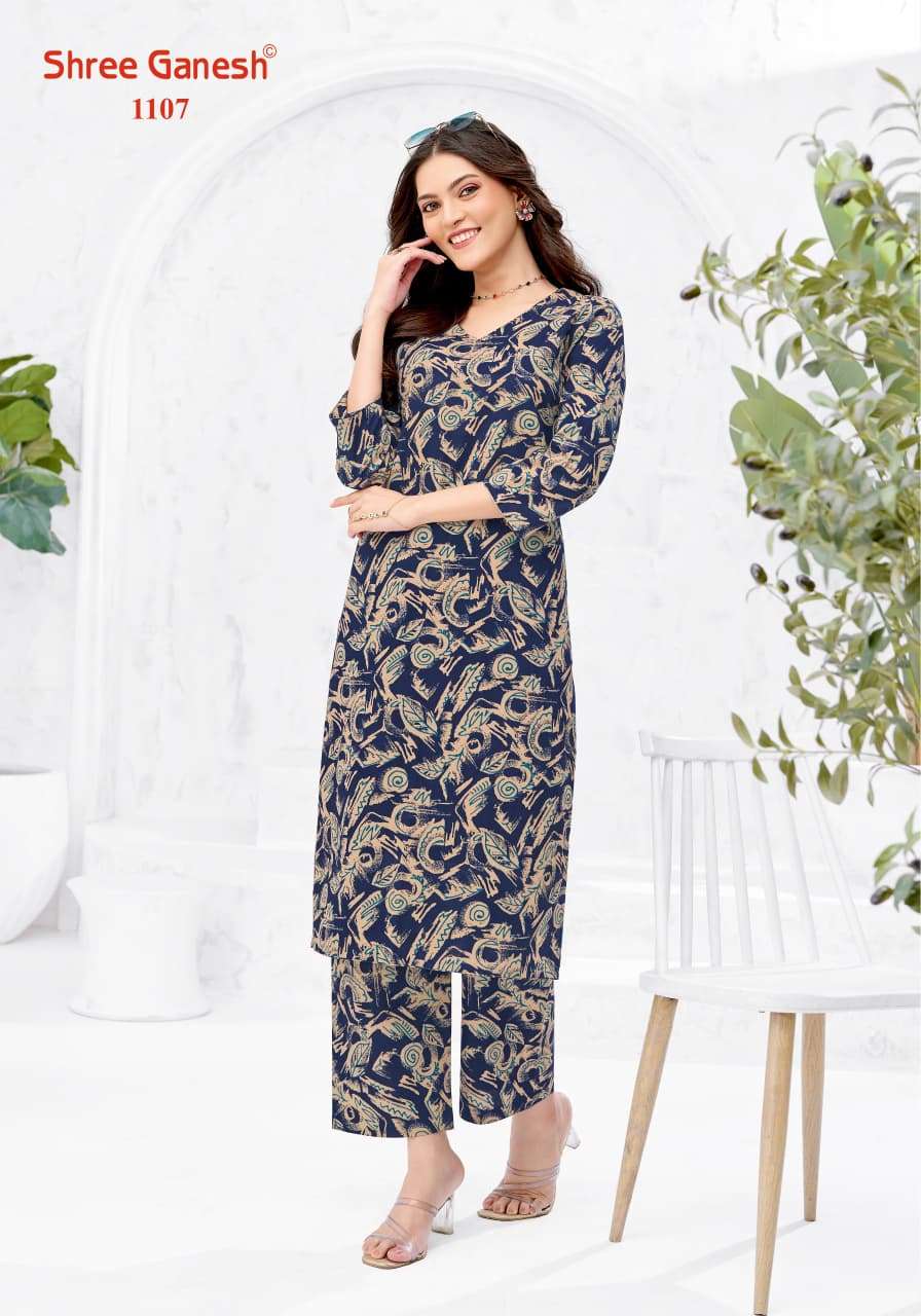 Shree Ganesh Ananya Vol 1 Cotton Printed Co Ord Set