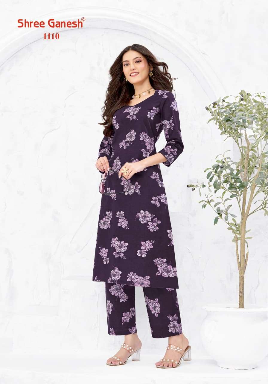 Shree Ganesh Ananya Vol 1 Cotton Printed Co Ord Set