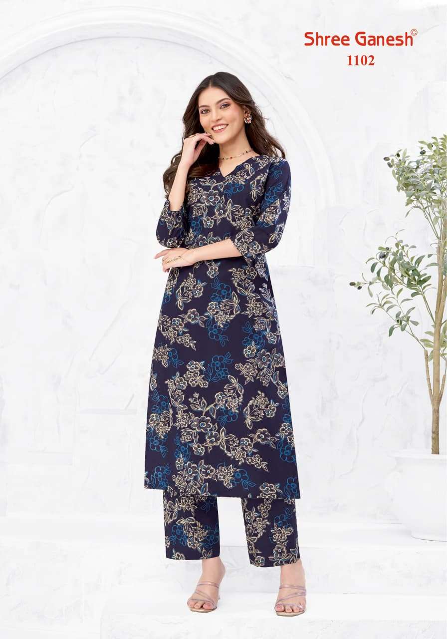 Shree Ganesh Ananya Vol 1 Cotton Printed Co Ord Set