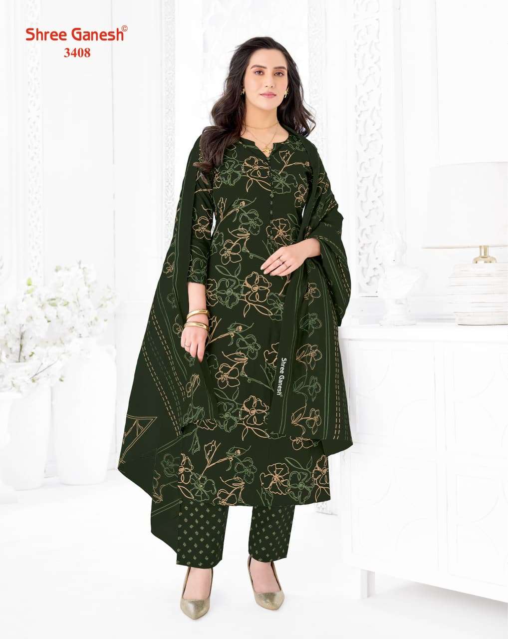 Shree Ganesh Samaiyra Vol 24 Pure Cotton Dress Material - Amrah Wholesale