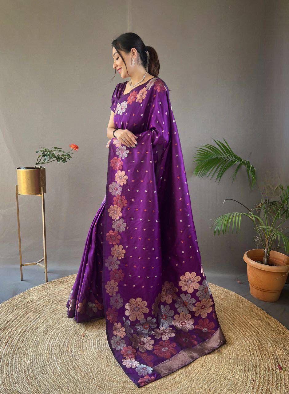 Soft Silk 6003 Saree - Amrah Wholesale