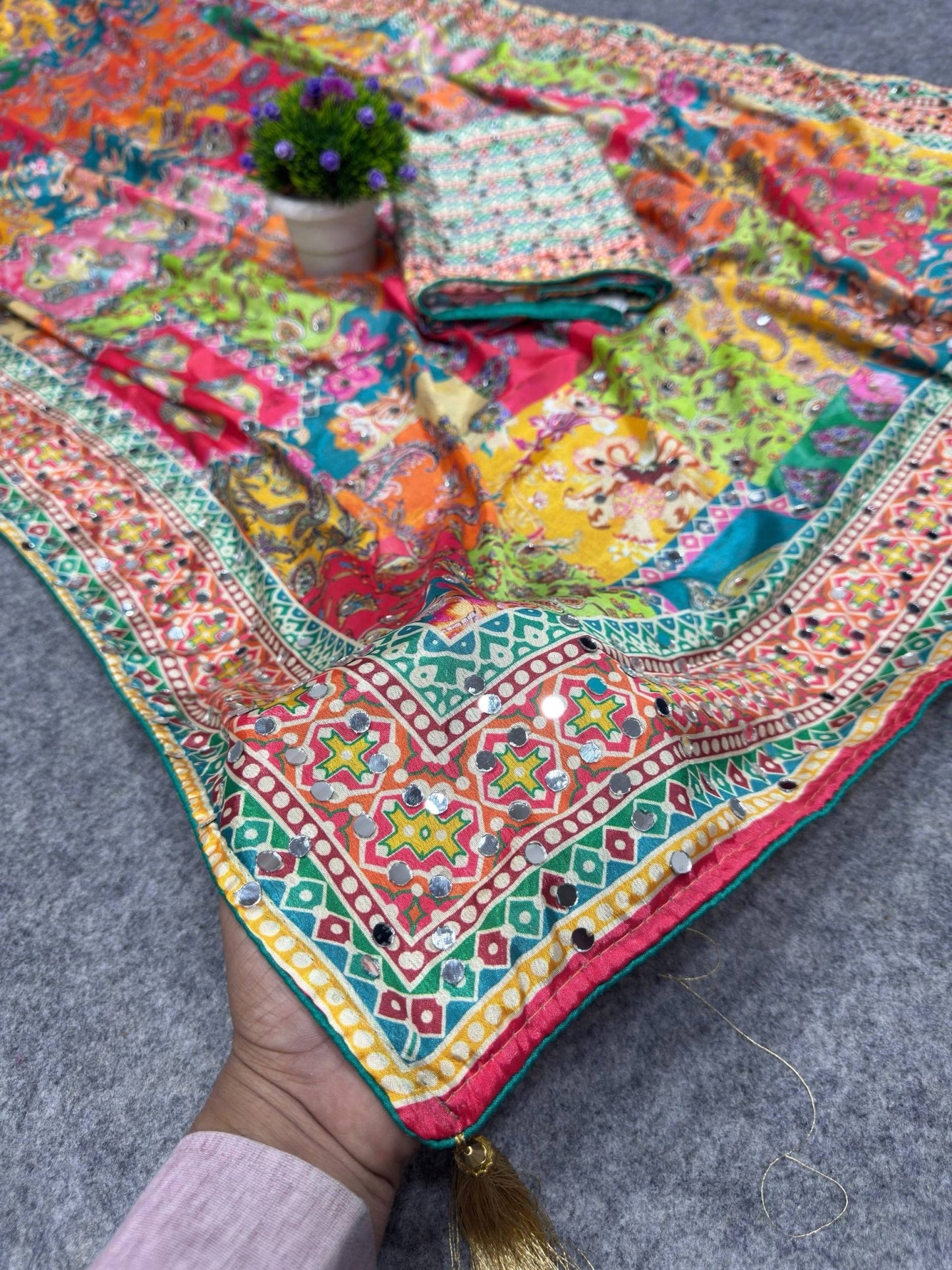 St D No 108 Chinon Silk Saree Wholesale Surat India - Amrah Wholesale