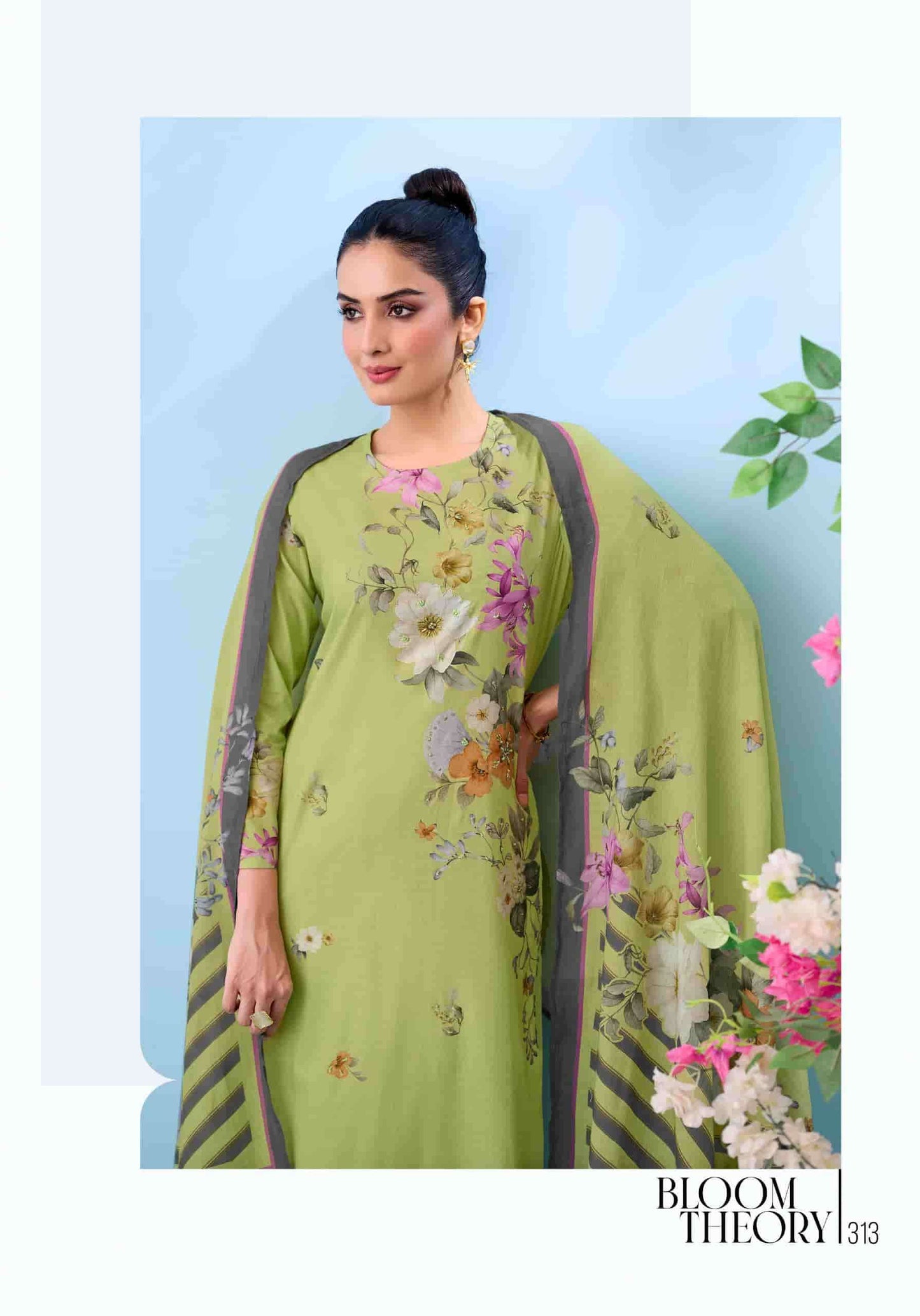 Sudriti Bloom Theory Pure Cotton Dress Material