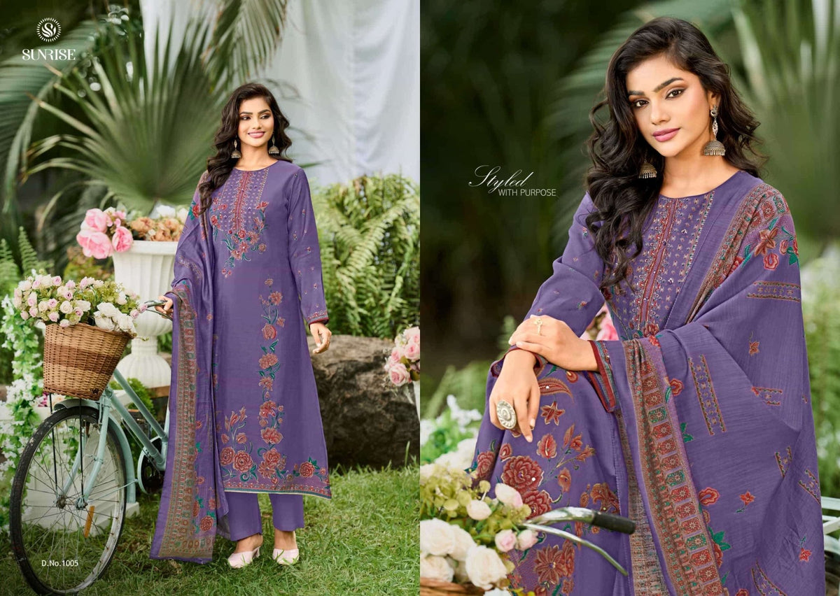Sunrise Sahira Vintage Silk Designer Dress Material Wholesale Catalogue - Amrah Wholesale