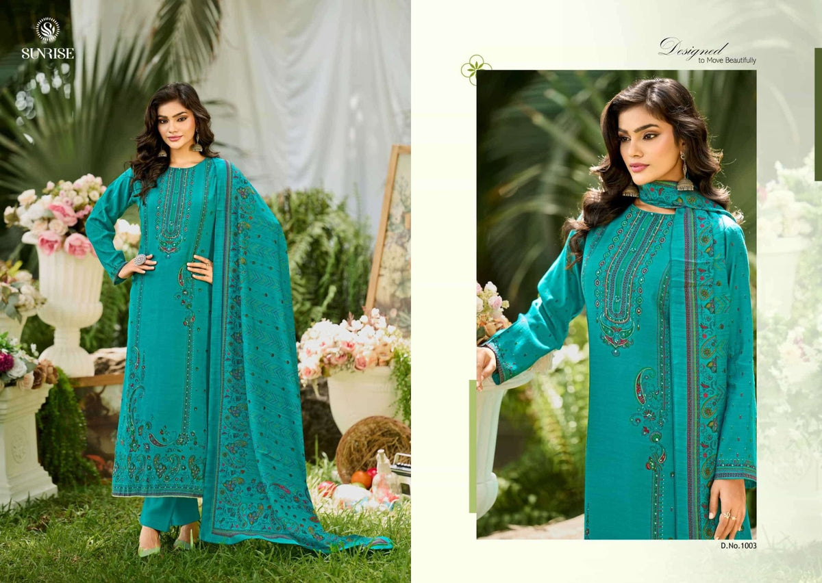 Sunrise Sahira Vintage Silk Designer Dress Material Wholesale Catalogue - Amrah Wholesale