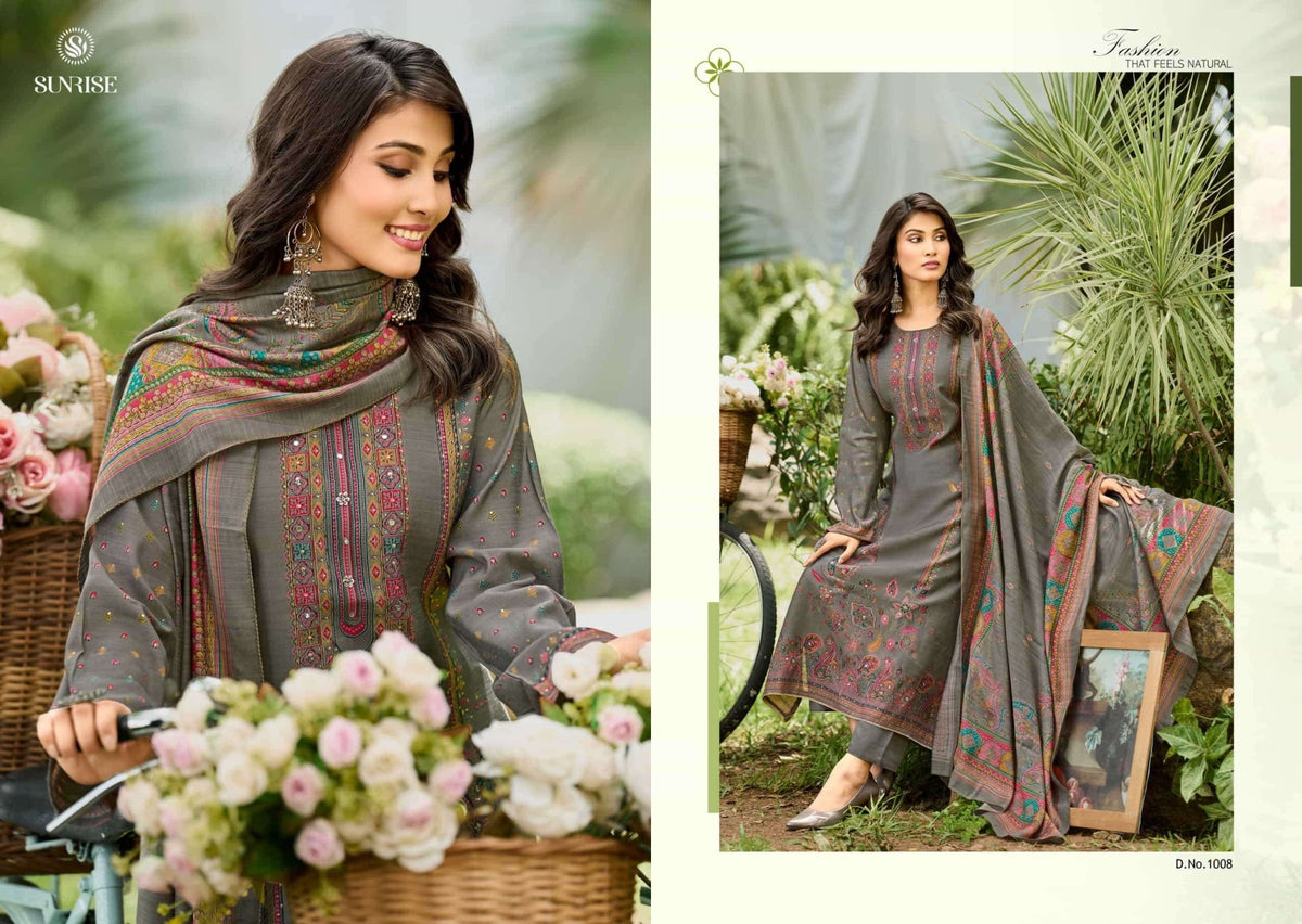 Sunrise Sahira Vintage Silk Designer Dress Material Wholesale Catalogue - Amrah Wholesale