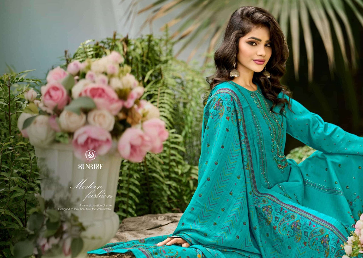 Sunrise Sahira Vintage Silk Designer Dress Material Wholesale Catalogue - Amrah Wholesale