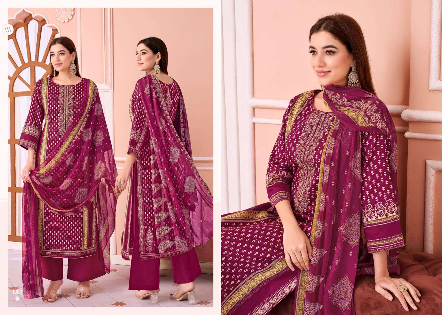 Supriya Fashion Satori Jam Cotton Embroidered Dress Material Wholesale Catalogue - Amrah Wholesale