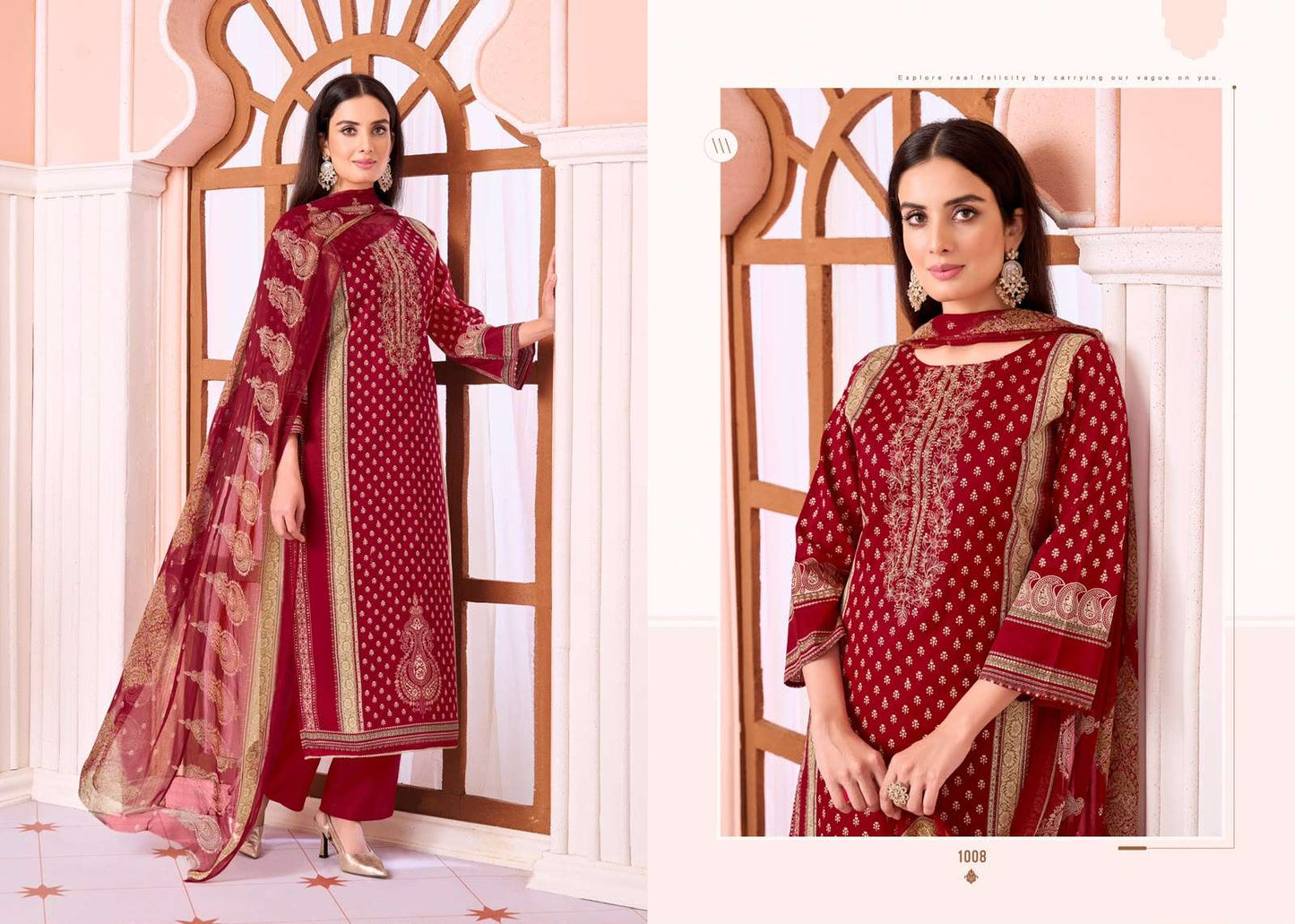 Supriya Fashion Satori Jam Cotton Embroidered Dress Material Wholesale Catalogue - Amrah Wholesale