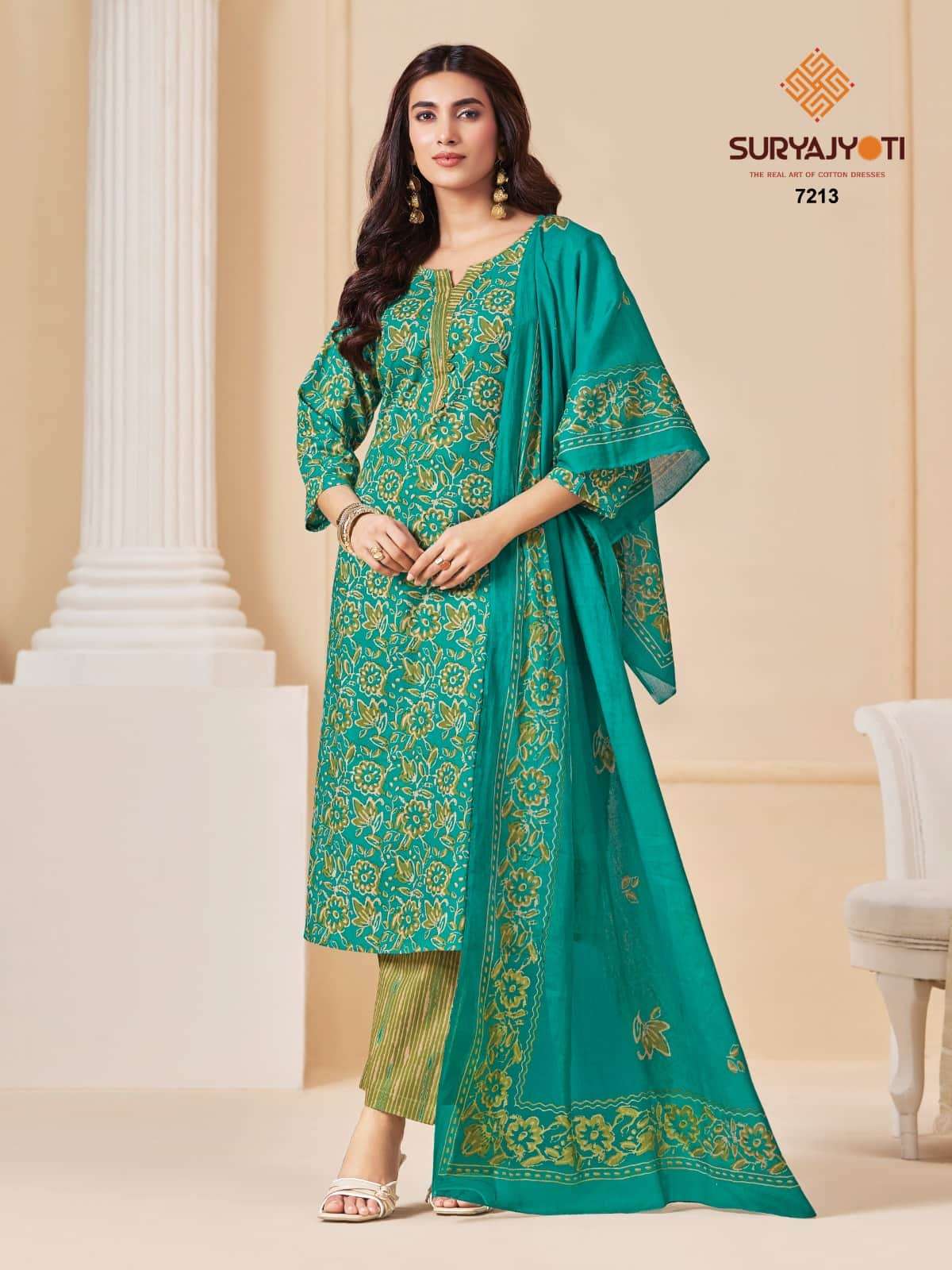 Suryajyoti Trendy Cotton Vol 72 Heavy Cotton Printed Dress Material