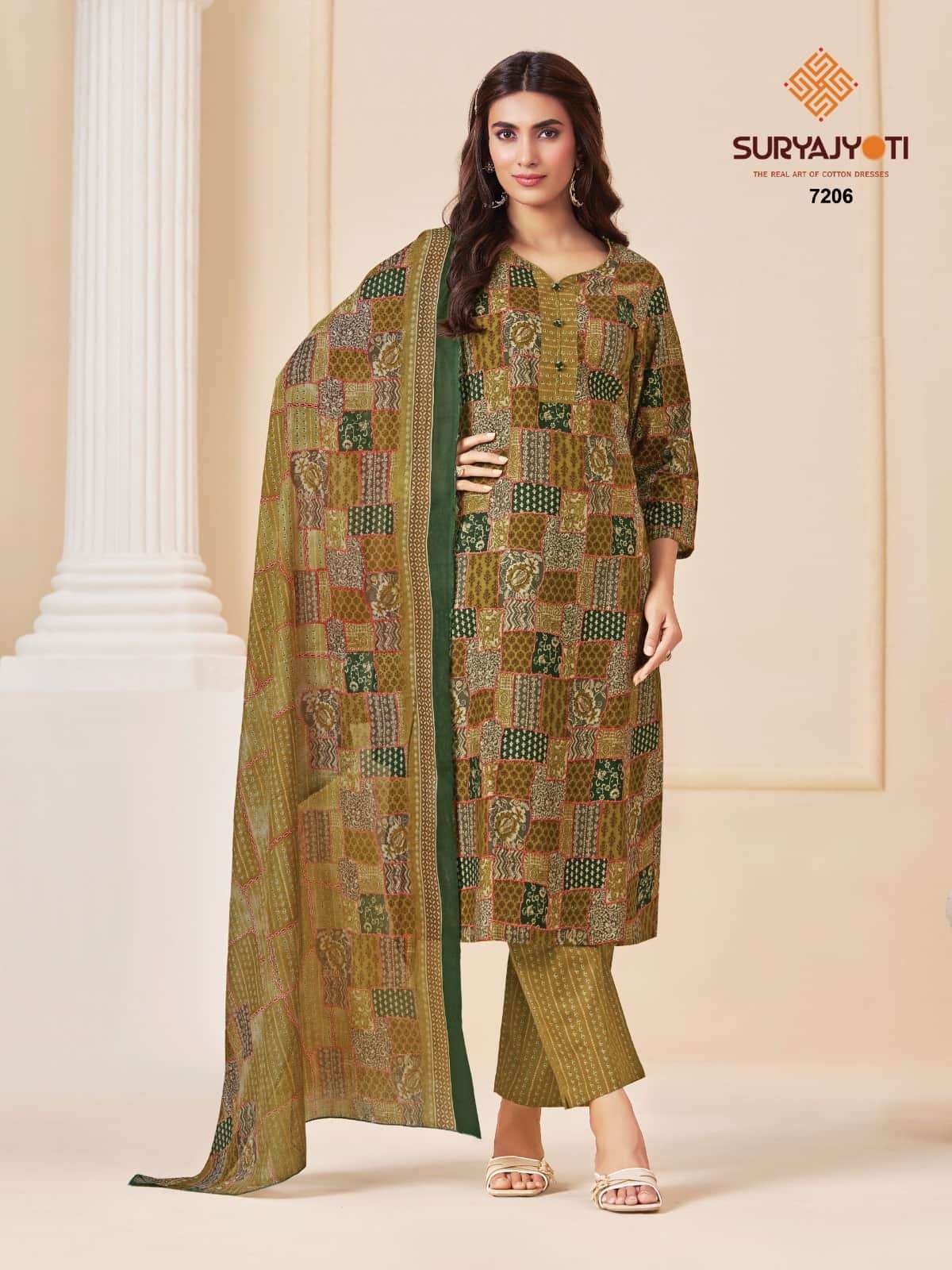 Suryajyoti Trendy Cotton Vol 72 Heavy Cotton Printed Dress Material