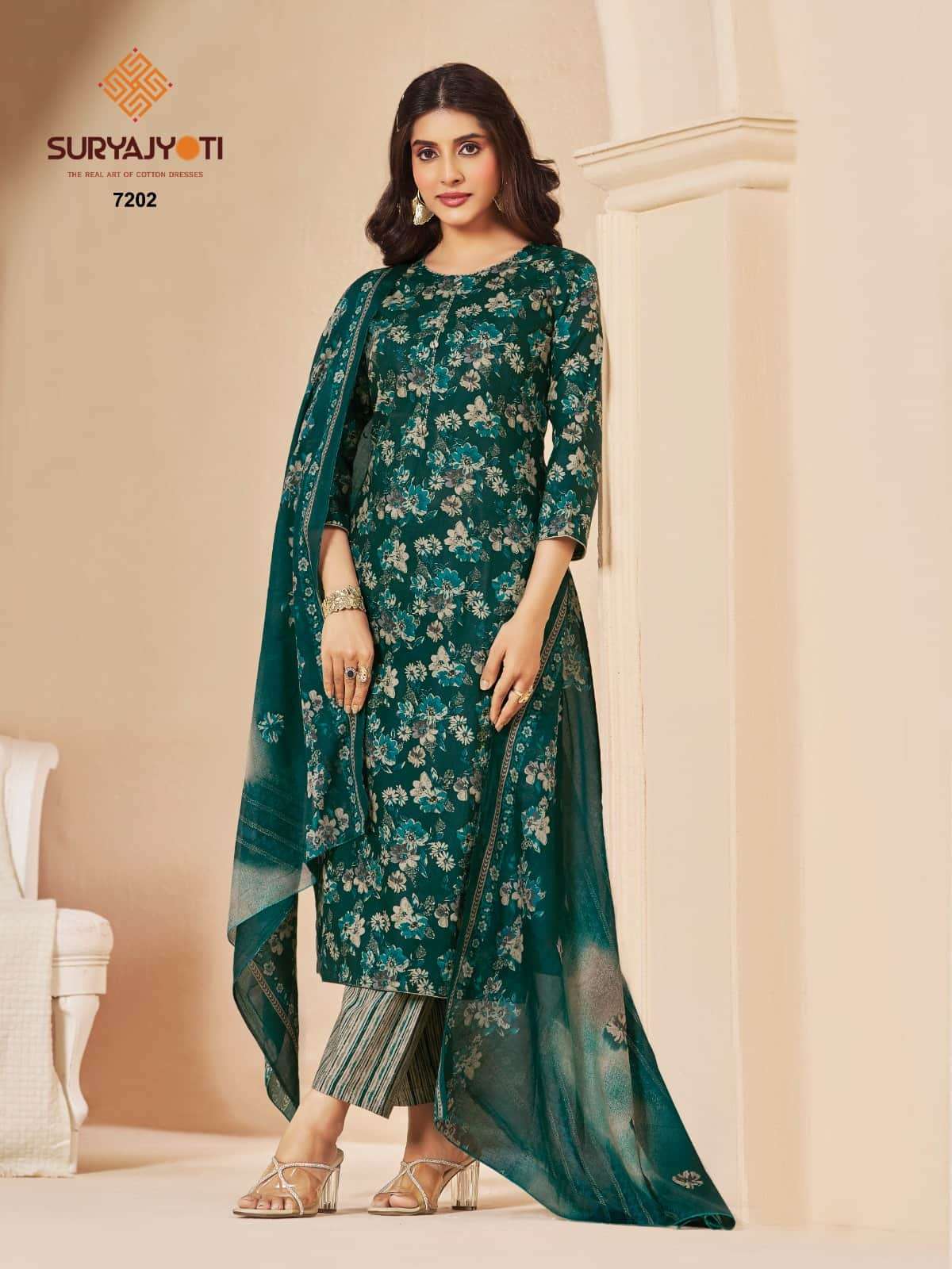 Suryajyoti Trendy Cotton Vol 72 Heavy Cotton Printed Dress Material