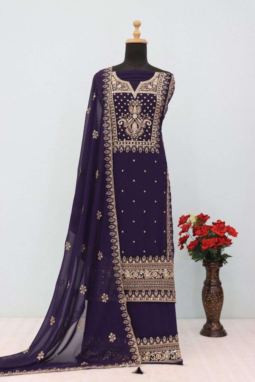 TAWAKKAL 10068 Faux Georgette Pakistani Suit Wholesale Surat India - Amrah Wholesale