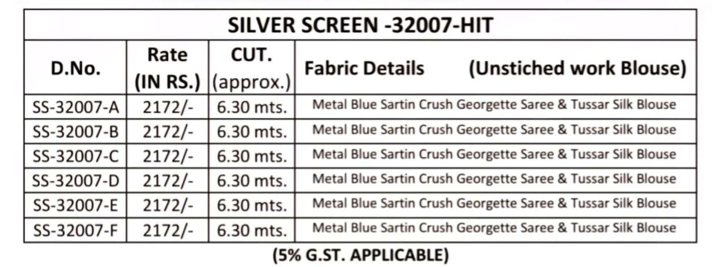 Tfh Silver Screen 32007 - Amrah Wholesale