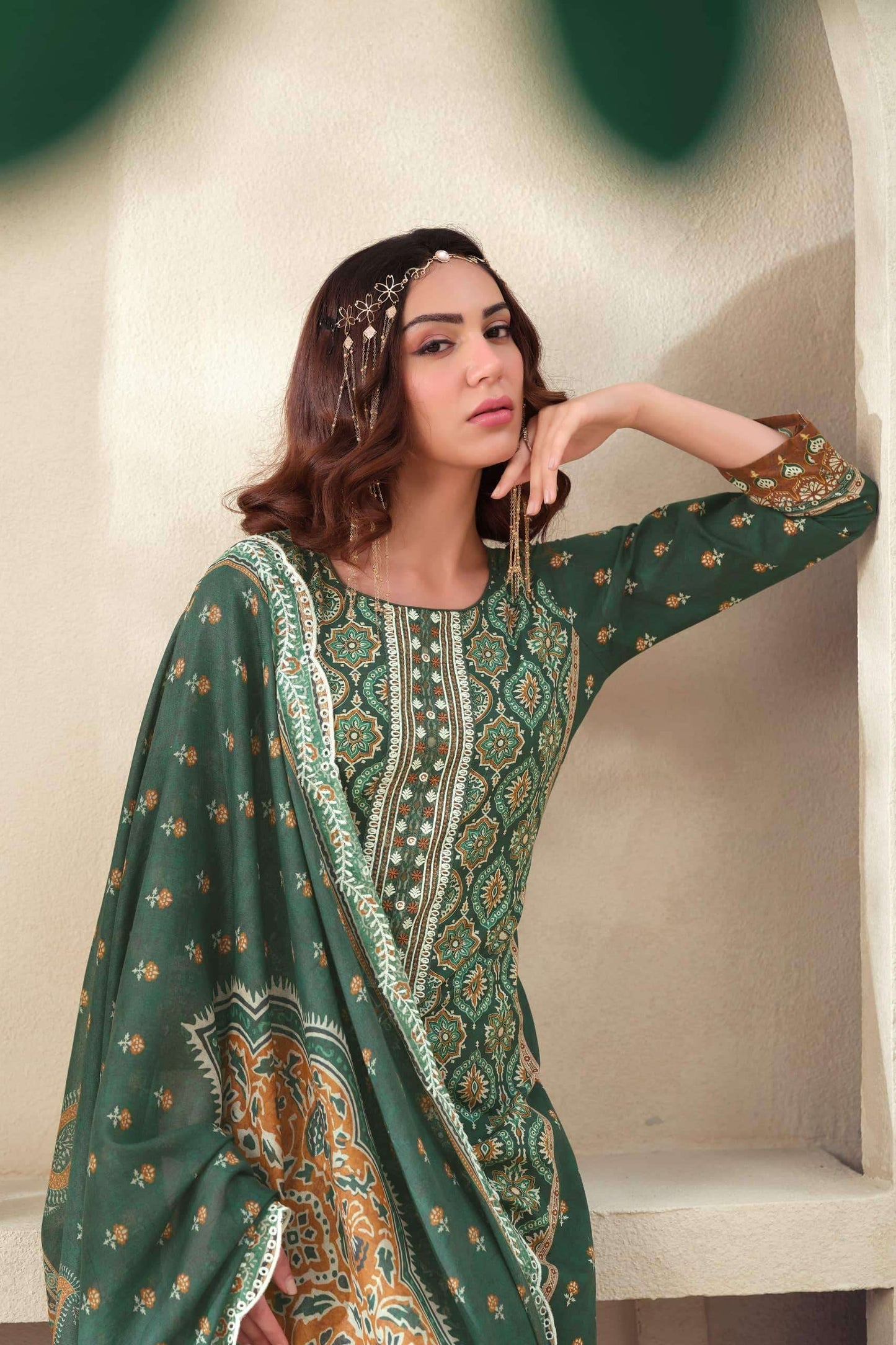The Hermitage Ajrakh Vol 1 Lawn Cotton Dress Material