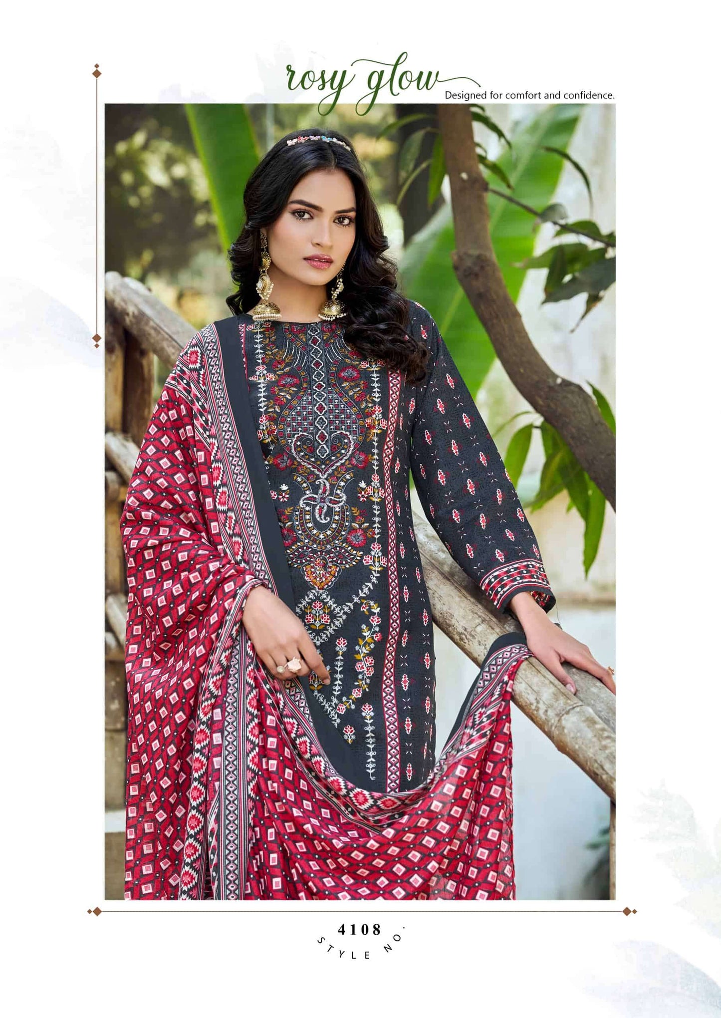Vandana Creation Ruhani Vol 41 Cotton Embroidered Dress Material
