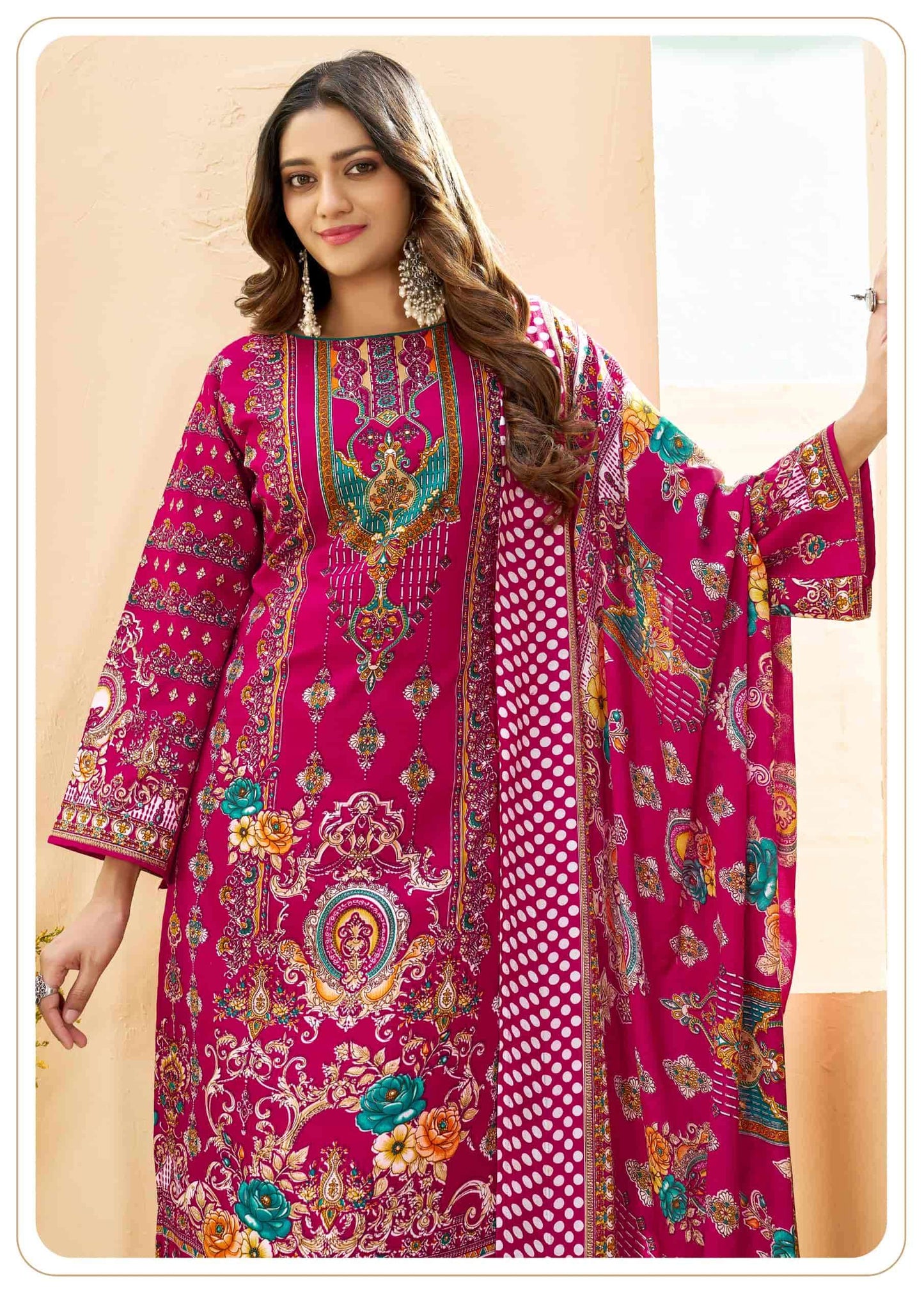 Vandana Fashion Karachi Supreme Vol 7 Printed Cotton Dress Material