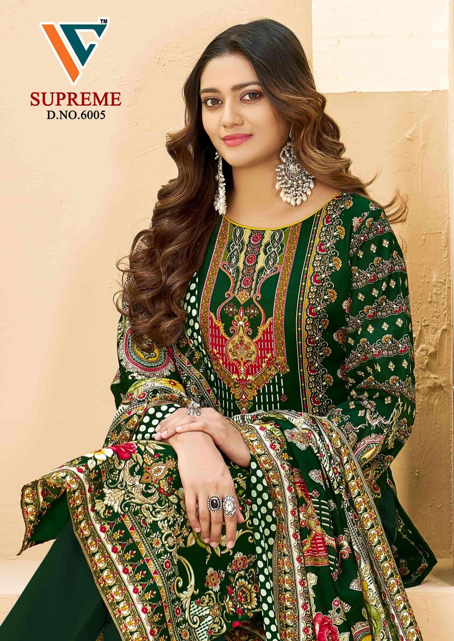 Vandana Fashion Karachi Supreme Vol 7 Printed Cotton Dress Material